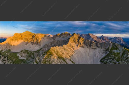 Reißende Lahn- und Soiernspitze im letzten Licht - Bärig 3:1  -- Soiernspitze im Abendlicht - mehr Infos bei www.Kriner-Weiermann.de