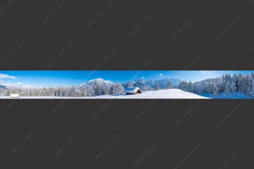 Blick ins Soiern- und Karwendelgebirge - Beeindruckendes Karwendel II 9:1  -- Winterlandschaft bei Mittenwald - mehr Infos bei www.Kriner-Weiermann.de
