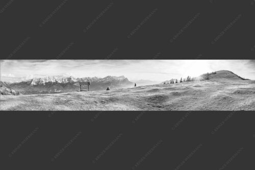 Wandern am Rosswank im Estergebirge mit Aussicht zum Wettersteingebirge - Bergwandern vom Feinsten 5:1 sw -- Wank mit Wetterstein - mehr Infos bei www.Kriner-Weiermann.de