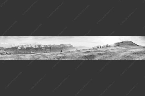 Wandern am Rosswank im Estergebirge mit Aussicht zum Wettersteingebirge - Bergwandern vom Feinsten 6:1 sw -- Wank mit Wetterstein - mehr Infos bei www.Kriner-Weiermann.de