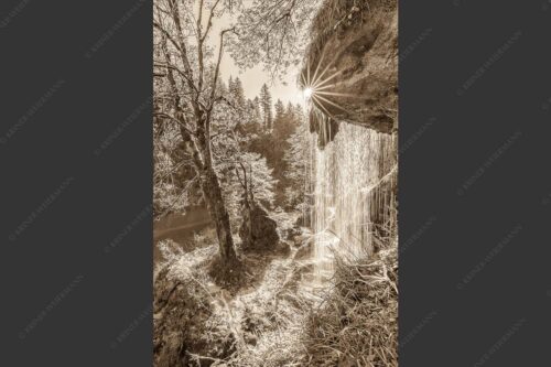 Schleierfall in der Ammerschlucht an der Ammer - Bezaubernd II 2:3 sepia -- Schleierfälle an der Ammer - mehr Infos bei www.Kriner-Weiermann.de