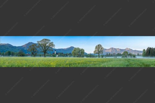 Kloster Benediktbeuern mit Jochberg und Herzogstand - Ein Morgen am Kloster 5:1  -- Benediktbeuern - mehr Infos bei www.Kriner-Weiermann.de