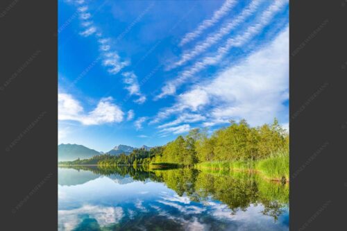 Sonnenaufgang am Barmsee mit Blick zum Karwendel - Freudiger Morgen 1:1  -- Barmsee mit Soiern und Karwendel - mehr Infos bei www.Kriner-Weiermann.de