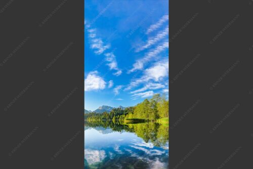 Sonnenaufgang am Barmsee mit Blick zum Karwendel - Freudiger Morgen 1:2  -- Barmsee mit Soiern und Karwendel - mehr Infos bei www.Kriner-Weiermann.de