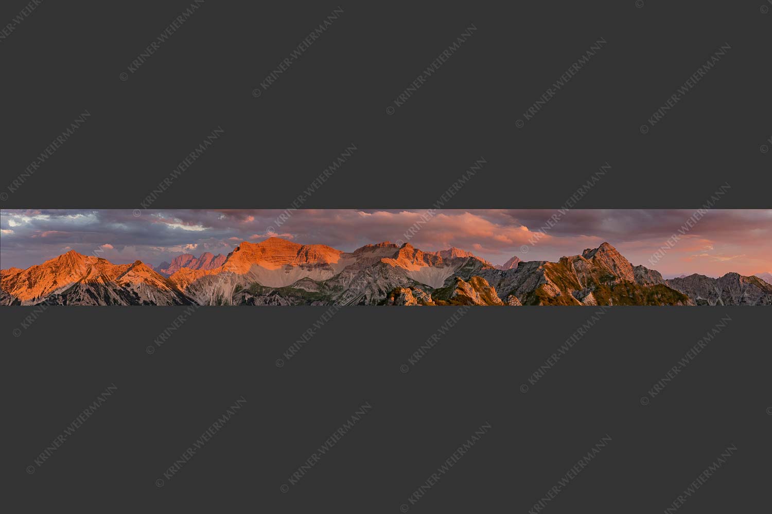 Warmes letztes Tageslicht an der Soiernspitze und im Soierngebirge - Gewaltig 8:1  -- Grandiose Abendstimmung im Soierngebirge - mehr Infos bei www.Kriner-Weiermann.de