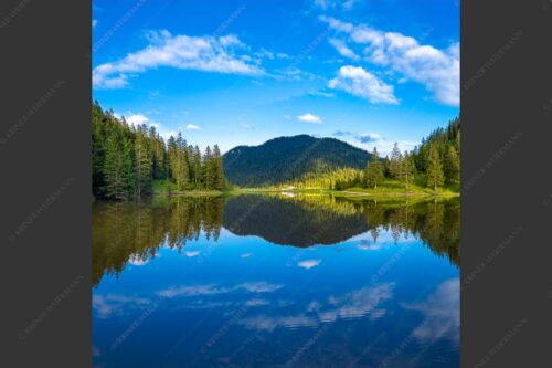 Blick über Esterbergsee zur Esterbergalm - Heute Esterbergsee 1:1  -- Esterbergalm Hochwasser - mehr Infos bei www.Kriner-Weiermann.de