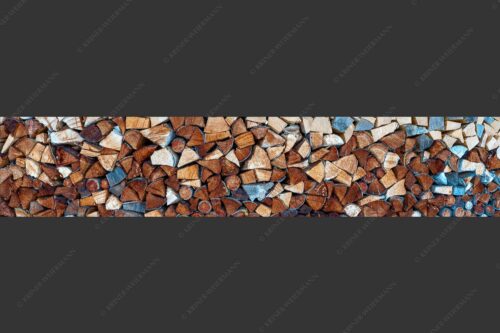 Aufgerichteter Holzhaufen - Holzhaufen II 5:1  -- Holzstapel Holzscheite - mehr Infos bei www.Kriner-Weiermann.de