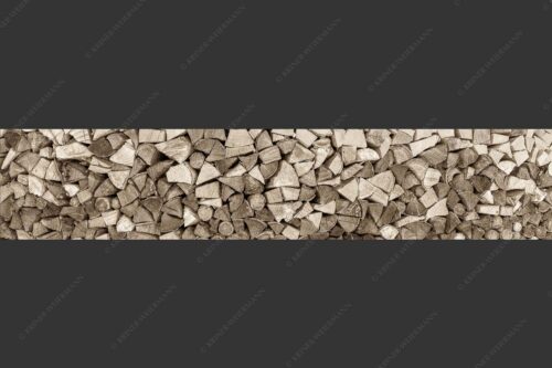 Aufgerichteter Holzhaufen - Holzhaufen II 5:1 sepia -- Holzstapel Holzscheite - mehr Infos bei www.Kriner-Weiermann.de