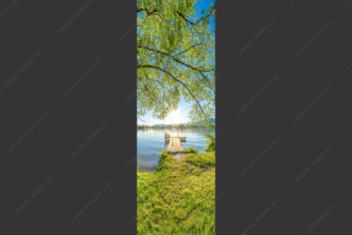 Blick über den Kochelsee in den Sonnenaufgang - Immer wieder geht die Sonne auf 1:3  -- Kochelsee - mehr Infos bei www.Kriner-Weiermann.de