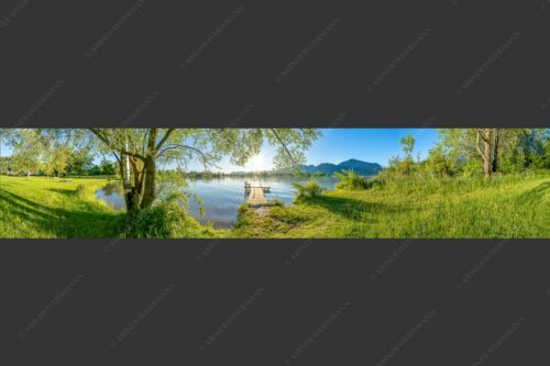 Blick über den Kochelsee in den Sonnenaufgang - Immer wieder geht die Sonne auf 5:1  -- Kochelsee - mehr Infos bei www.Kriner-Weiermann.de