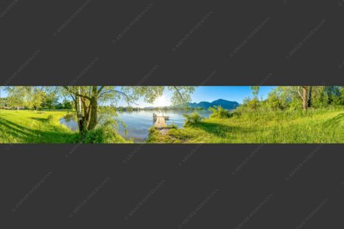 Blick über den Kochelsee in den Sonnenaufgang - Immer wieder geht die Sonne auf 6:1  -- Kochelsee - mehr Infos bei www.Kriner-Weiermann.de