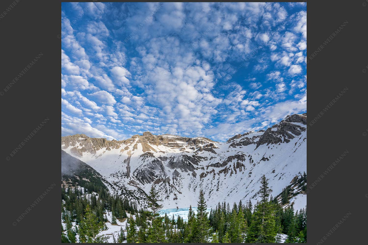 Die Schneeschmelze im Soierngebirge ist in vollem Gange. Der Sommer ist nicht mehr weit. - Klein Kanada 1:1 -- Frühling am Soiernsee - mehr Infos bei www.Kriner-Weiermann.de