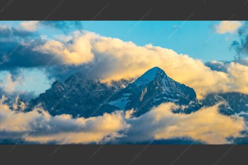 Abendstimmung an der Alpspitze - Markant 2:1  -- Alpspitze - mehr Infos bei www.Kriner-Weiermann.de