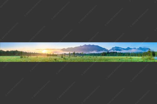 Sonnenaufgang mit Soiern- und Karwendelgebirge - Morgenfrische 8:1  -- Soierngebirge und Karwendel - mehr Infos bei www.Kriner-Weiermann.de