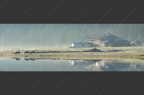 Die Esterbergalm ist ein lohnendes Ausflugsziel für das ganze Jahr - Morgenluft 3:1  -- Esterbergalm im Werdenfelser Land - mehr Infos bei www.Kriner-Weiermann.de