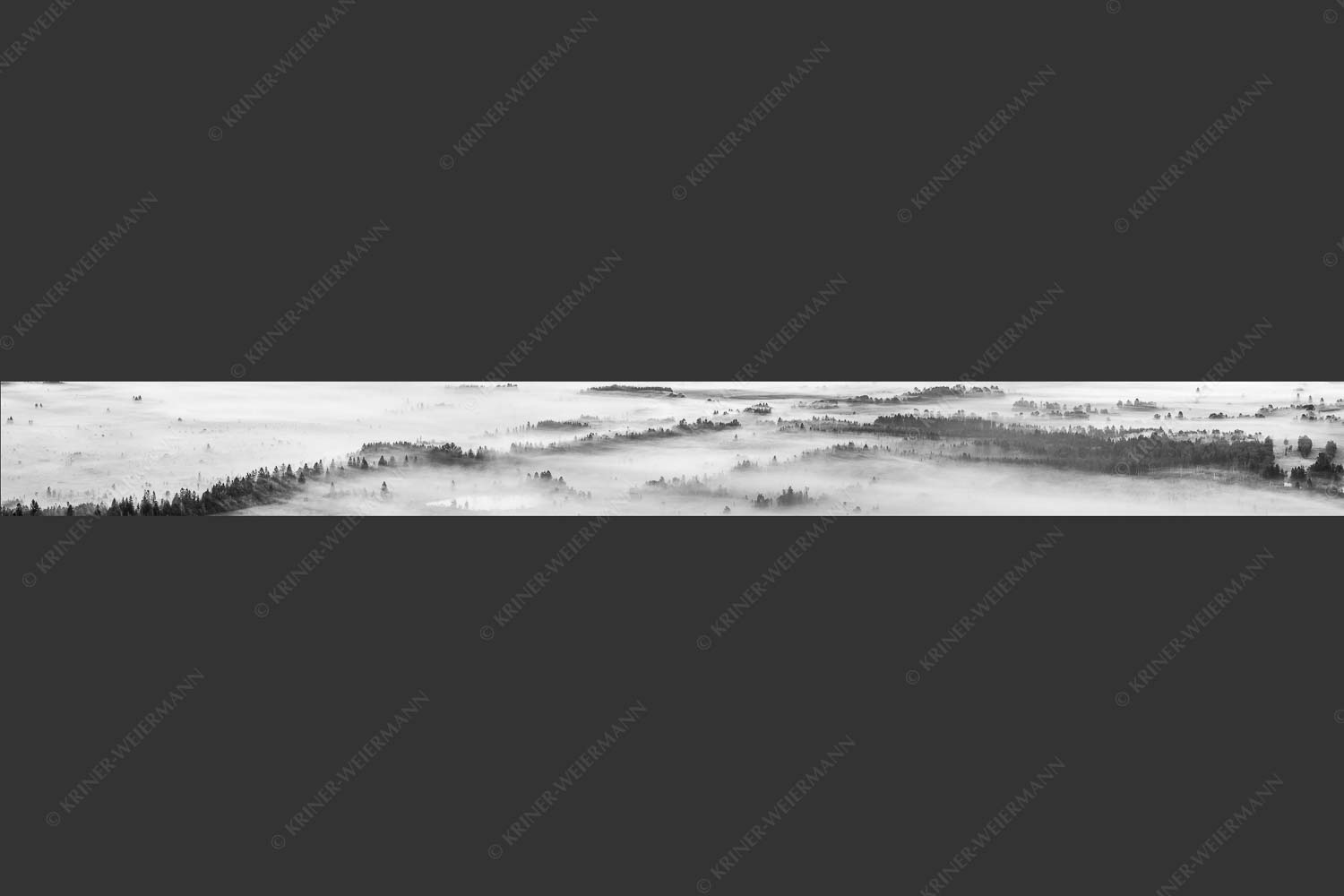 Nebelstimmung im Kochlermoos - Schleiergewand 10:1 sw -- Morgenstimmung bei Kochel - mehr Infos bei www.Kriner-Weiermann.de