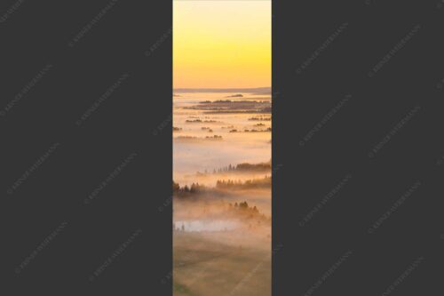 Nebelstimmung im Kochlermoos - Schleiergewand 1:3  -- Morgenstimmung bei Kochel - mehr Infos bei www.Kriner-Weiermann.de