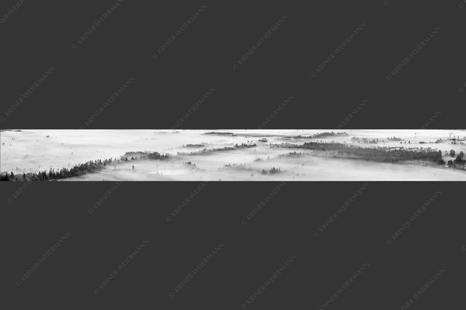 Nebelstimmung im Kochlermoos - Schleiergewand 9:1 sw -- Morgenstimmung bei Kochel - mehr Infos bei www.Kriner-Weiermann.de