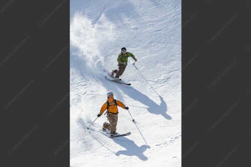 Wenn der Schnee passt ist Telemark Skifahren ein tolles Erlebnis - Telemark 2:3  -- Skifahren im Estergebirge - mehr Infos bei www.Kriner-Weiermann.de