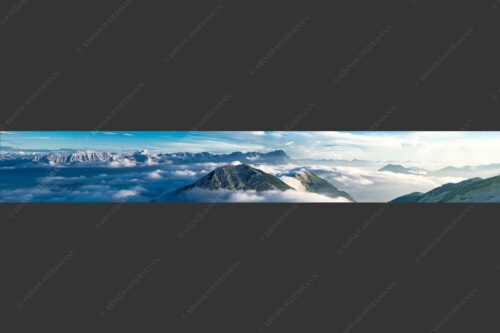 Blick vom Estergebirge ins Wettersteingebirge mit Zugspitze - Zufriedenheit 7:1  -- Wetterstein Panorama - mehr Infos bei www.Kriner-Weiermann.de