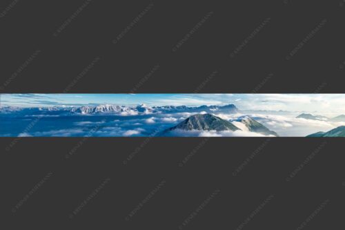 Blick vom Estergebirge ins Wettersteingebirge mit Zugspitze - Zufriedenheit 8:1  -- Wetterstein Panorama - mehr Infos bei www.Kriner-Weiermann.de