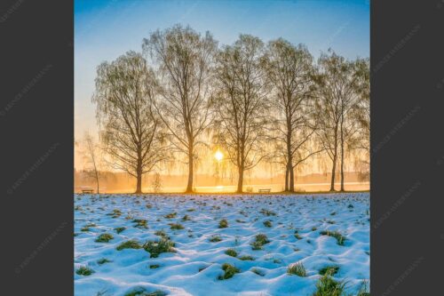 Blick über den Staffelsee in Uffing in den Sonnenaufgang - In der Früh 1:1  -- Uffing am Staffelsee - mehr Infos bei www.Kriner-Weiermann.de