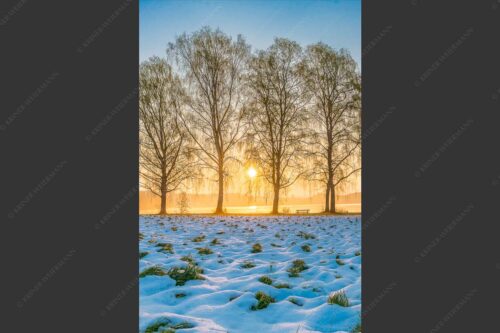 Blick über den Staffelsee in Uffing in den Sonnenaufgang - In der Früh 2:3  -- Uffing am Staffelsee - mehr Infos bei www.Kriner-Weiermann.de