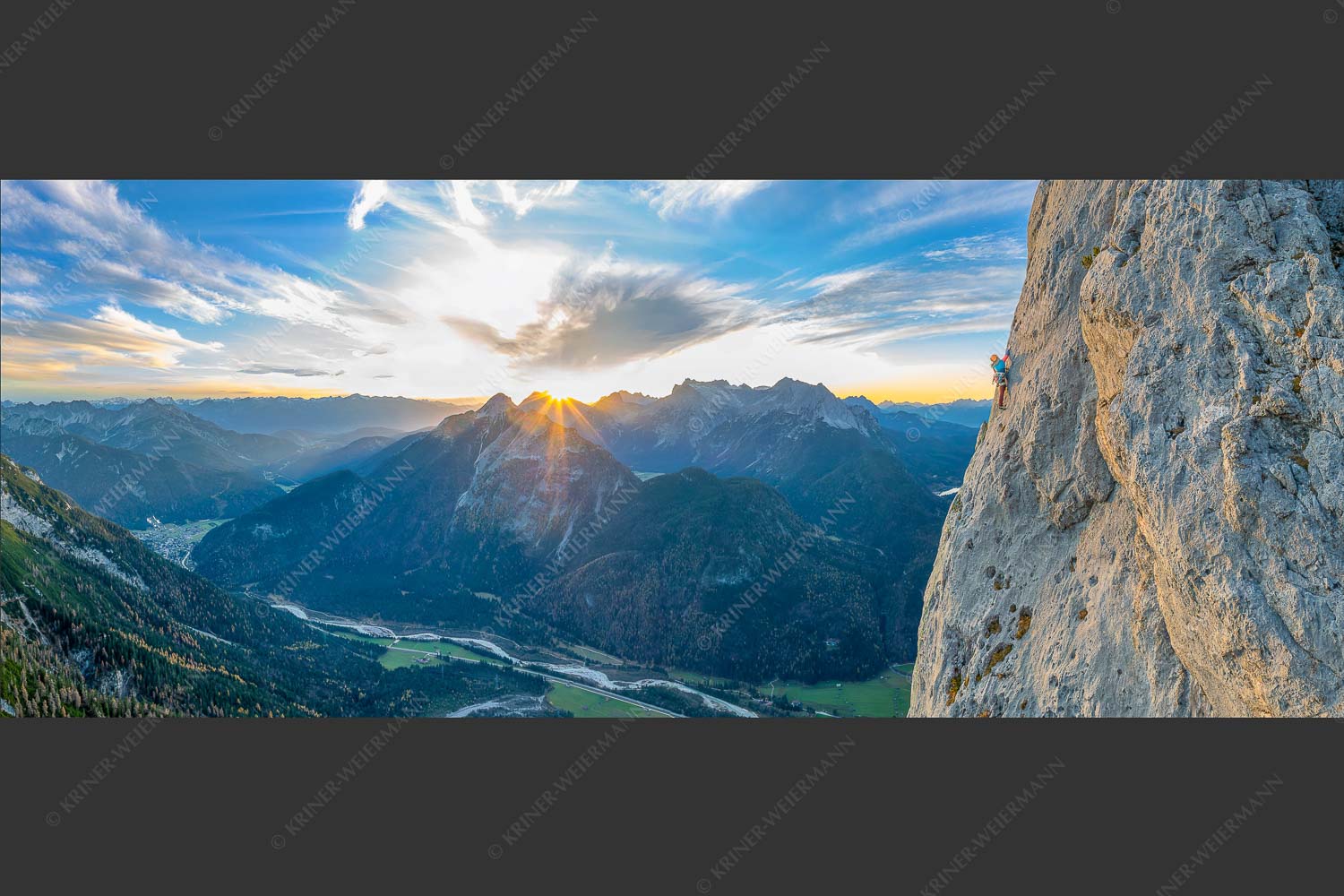 Vroni Kammermeier in der Route -die Kür- an der Gerber Südwand im Karwendel - In der Kür 2,5:1  -- Klettern Gerbersüdwand im Karwendel - mehr Infos bei www.Kriner-Weiermann.de