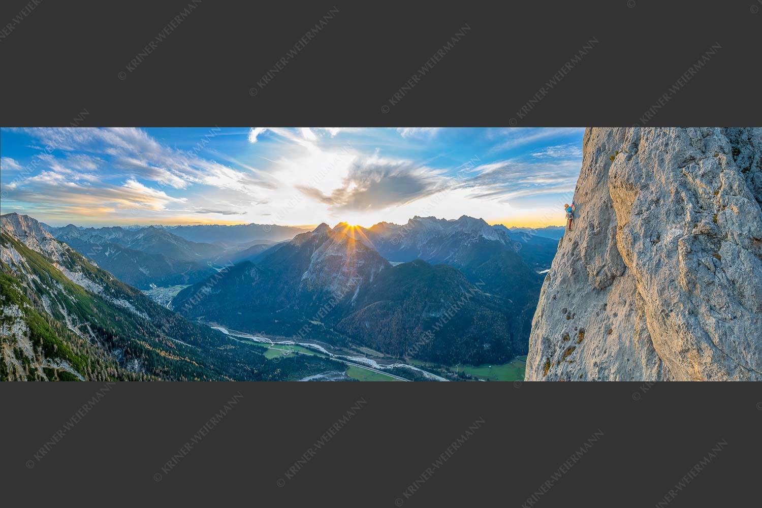 Vroni Kammermeier in der Route -die Kür- an der Gerber Südwand im Karwendel - In der Kür 3:1  -- Klettern Gerbersüdwand im Karwendel - mehr Infos bei www.Kriner-Weiermann.de