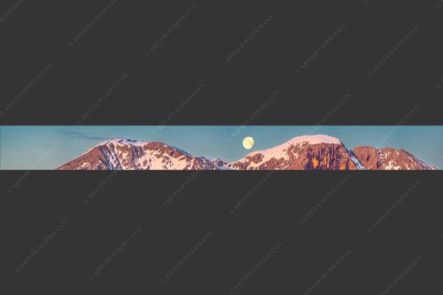 Monduntergang an der Hohen Munde in den Mieminger Bergen - Mond und Munde 10:1  -- Hohe Munde Vollmond - mehr Infos bei www.Kriner-Weiermann.de