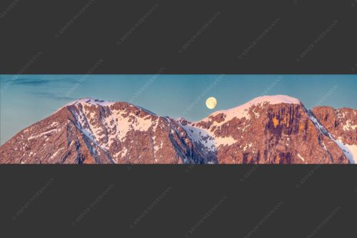 Monduntergang an der Hohen Munde in den Mieminger Bergen - Mond und Munde 4:1  -- Hohe Munde Vollmond - mehr Infos bei www.Kriner-Weiermann.de