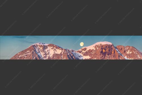Monduntergang an der Hohen Munde in den Mieminger Bergen - Mond und Munde 6:1  -- Hohe Munde Vollmond - mehr Infos bei www.Kriner-Weiermann.de
