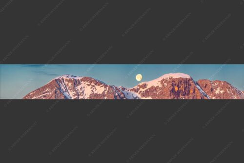 Monduntergang an der Hohen Munde in den Mieminger Bergen - Mond und Munde 7:1  -- Hohe Munde Vollmond - mehr Infos bei www.Kriner-Weiermann.de