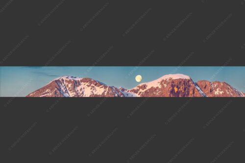 Monduntergang an der Hohen Munde in den Mieminger Bergen - Mond und Munde 8:1  -- Hohe Munde Vollmond - mehr Infos bei www.Kriner-Weiermann.de
