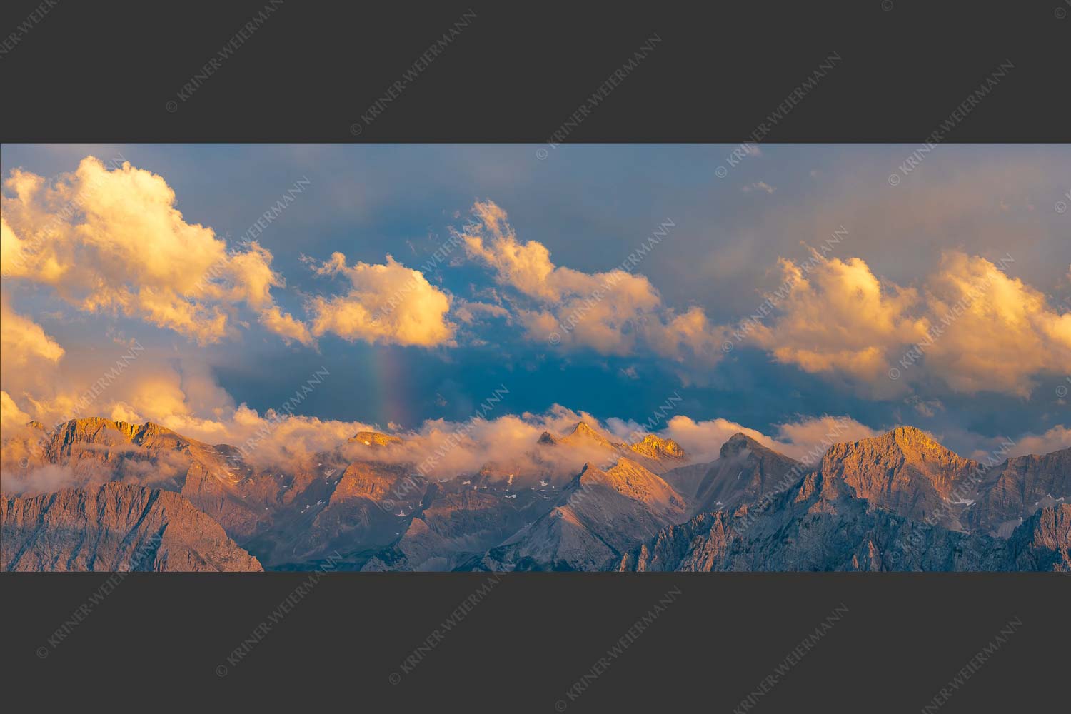 Wetterwechsel an der Großen Seekarspitze im Karwendelgebirge - Umschwung 2,5:1  -- Seekarspitze im Karwendel - mehr Infos bei www.Kriner-Weiermann.de
