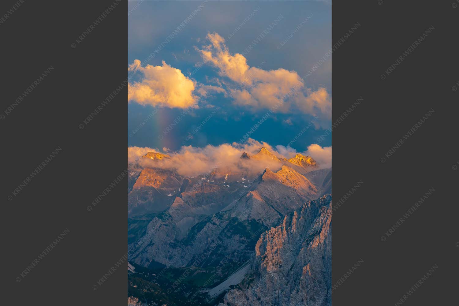 Wetterwechsel an der Großen Seekarspitze im Karwendelgebirge - Umschwung 2:3  -- Seekarspitze im Karwendel - mehr Infos bei www.Kriner-Weiermann.de