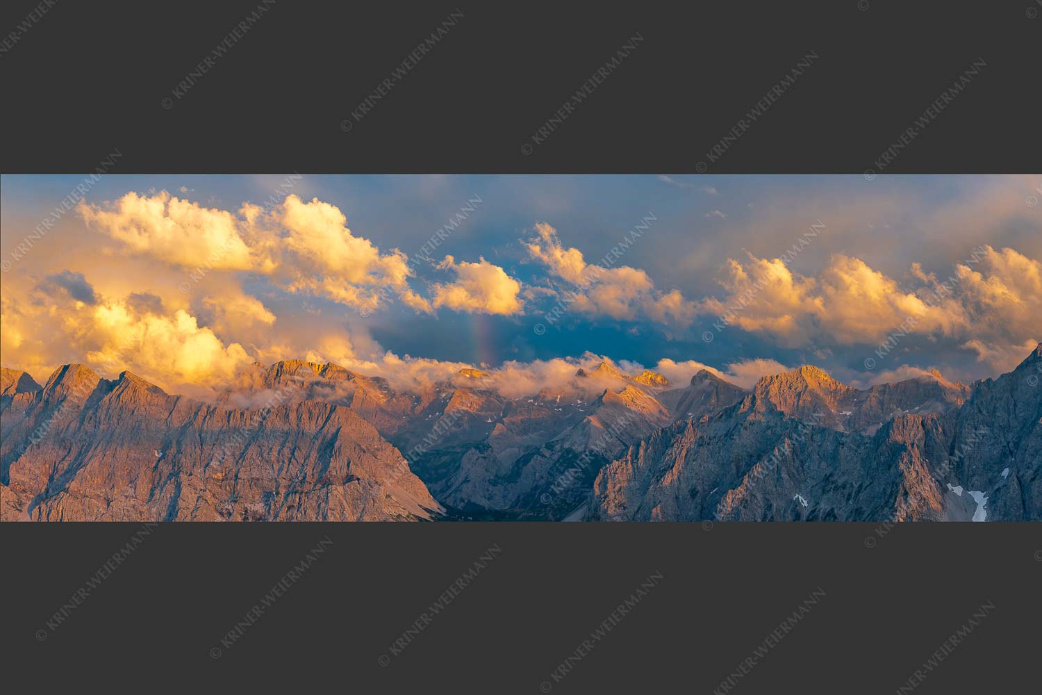 Wetterwechsel an der Großen Seekarspitze im Karwendelgebirge - Umschwung 3:1  -- Seekarspitze im Karwendel - mehr Infos bei www.Kriner-Weiermann.de