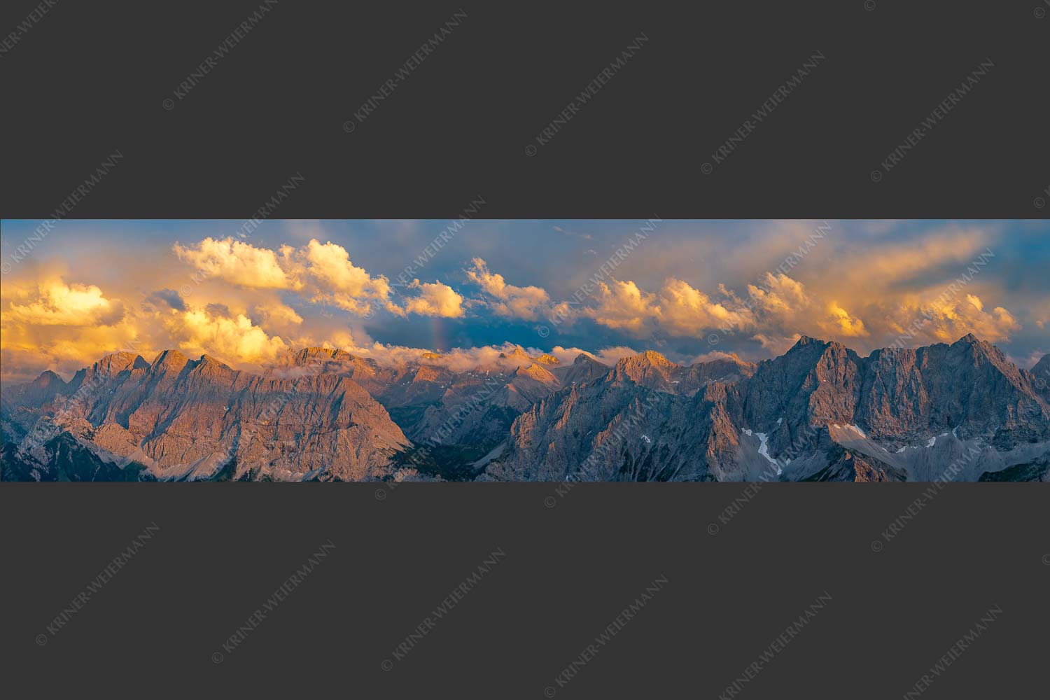Wetterwechsel an der Großen Seekarspitze im Karwendelgebirge - Umschwung 4:1  -- Seekarspitze im Karwendel - mehr Infos bei www.Kriner-Weiermann.de