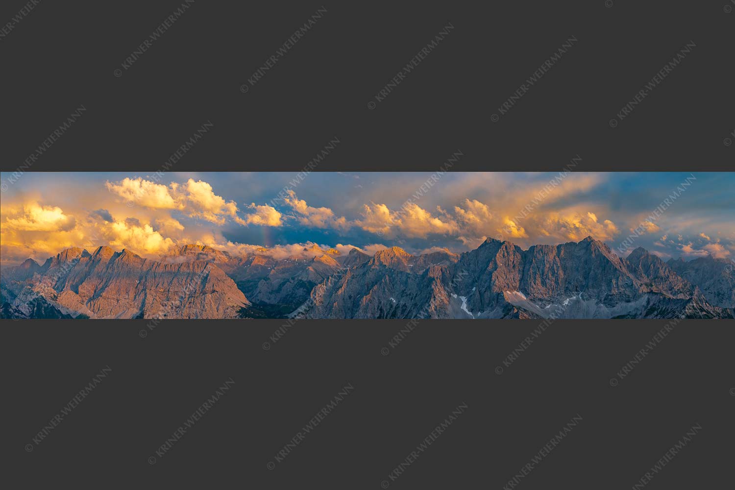 Wetterwechsel an der Großen Seekarspitze im Karwendelgebirge - Umschwung 5:1  -- Seekarspitze im Karwendel - mehr Infos bei www.Kriner-Weiermann.de
