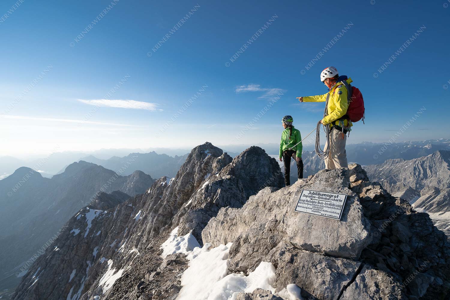 Auf dem Jubiläumsgrat - Unterwegs III 3:2  -- Zugspitze Jubiläumsgrat - mehr Infos bei www.Kriner-Weiermann.de