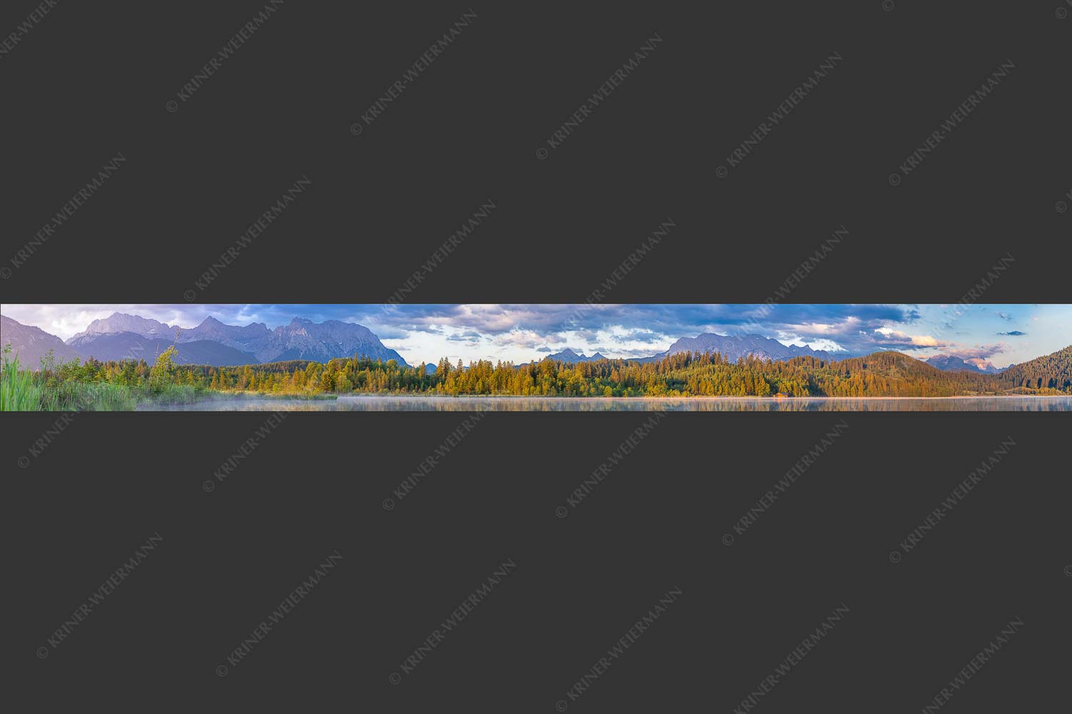 Sonnenaufgang am Barmsee mit Blick zum Karwendel- und Wettersteingebirge - Utopia IV 10:1  -- Barmsee Karwendel und Wetterstein - mehr Infos bei www.Kriner-Weiermann.de