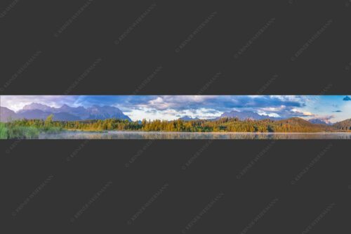Sonnenaufgang am Barmsee mit Blick zum Karwendel- und Wettersteingebirge - Utopia IV 8:1  -- Barmsee Karwendel und Wetterstein - mehr Infos bei www.Kriner-Weiermann.de
