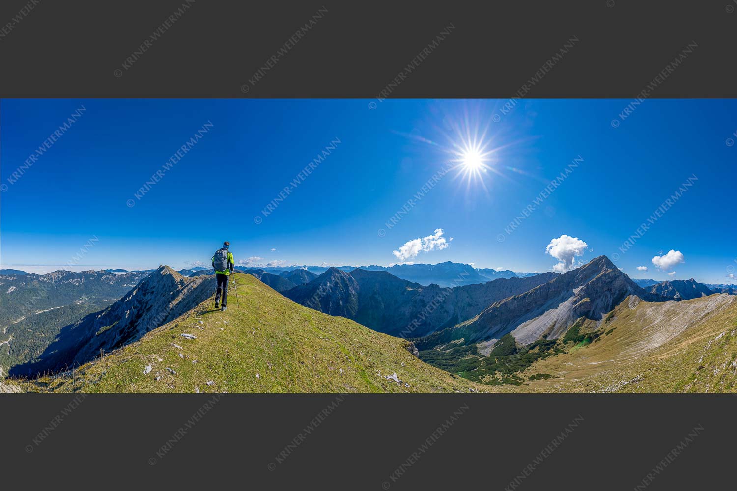 Wandern von der Kreuzspitze zur Kuchelbergspitze - Ammergau große Reibn 2,5:1  -- Kreuzspitze Ammergauer - mehr Infos bei www.Kriner-Weiermann.de