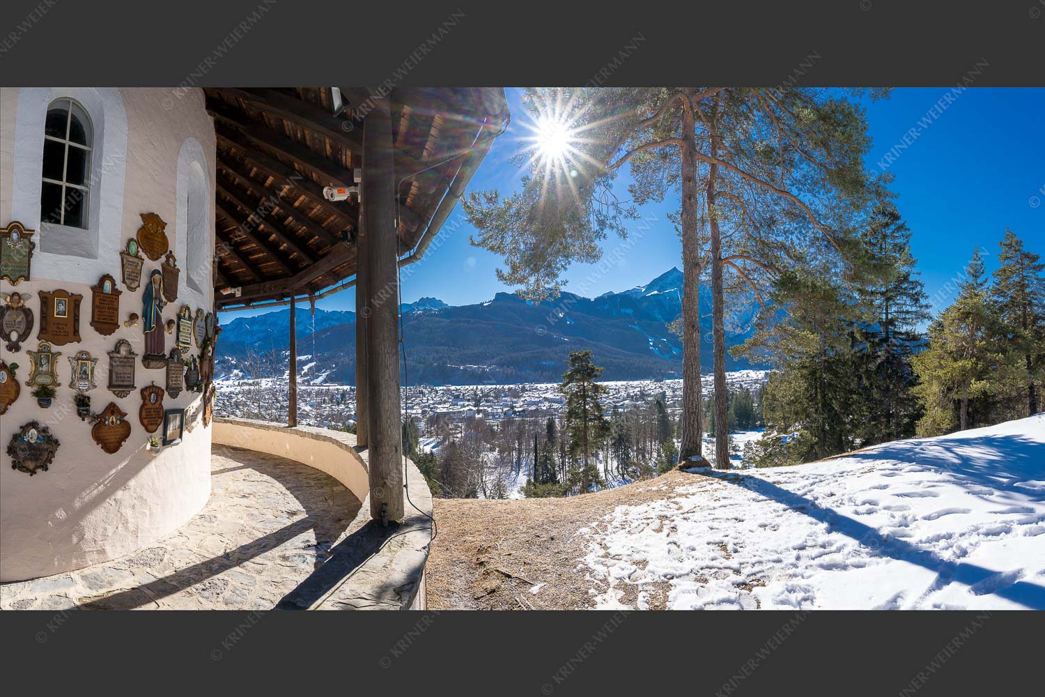 Gedächtniskapelle in Garmisch-Partenkirchen - Gedächtnis Kapelle 2:1  -- Garmisch-Partenkirchen - mehr Infos bei www.Kriner-Weiermann.de