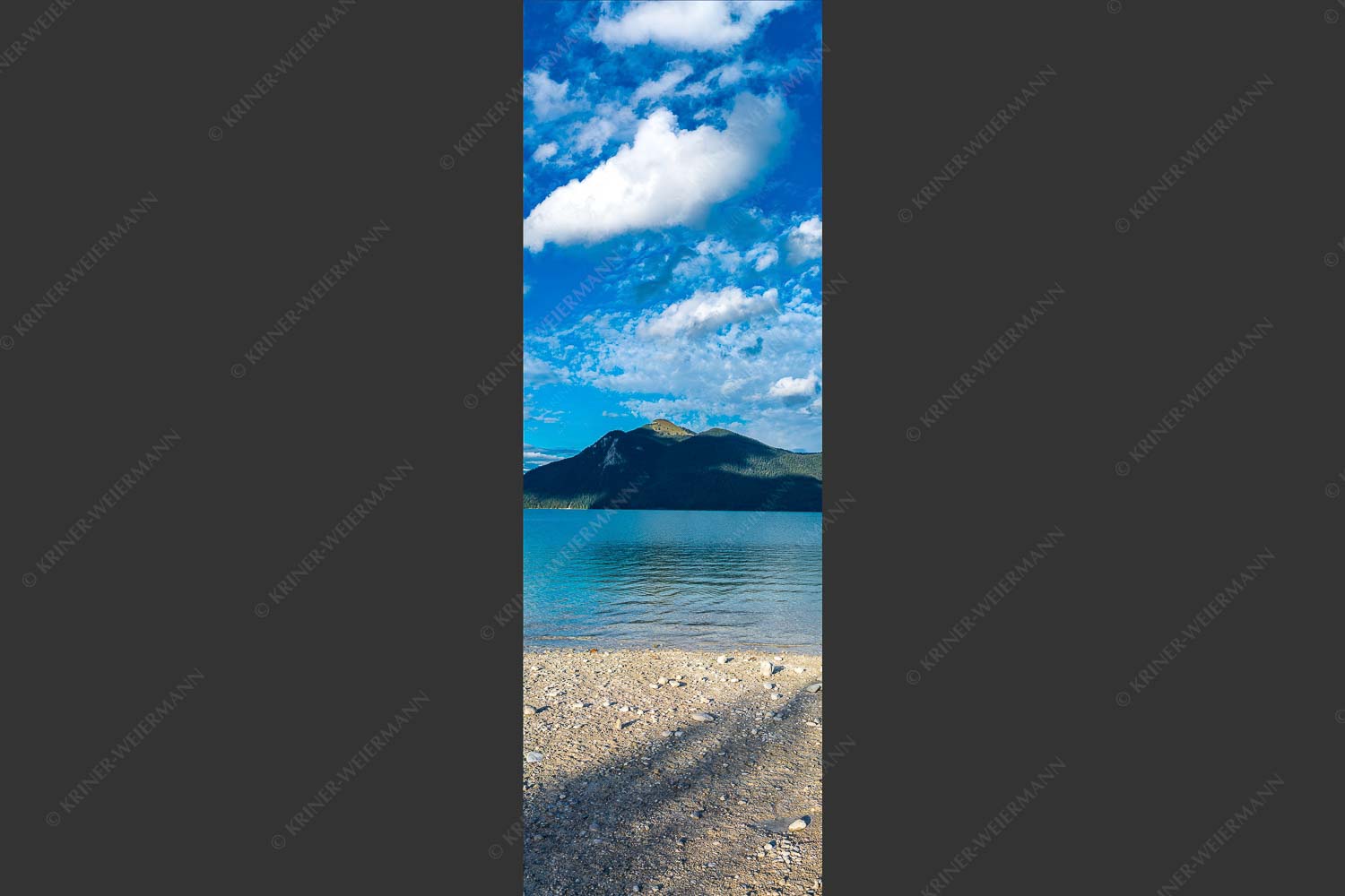 Blick über den Walchensee zum Jochberg - Himmel über Walchensee 1:3  -- Jochberg - mehr Infos bei www.Kriner-Weiermann.de