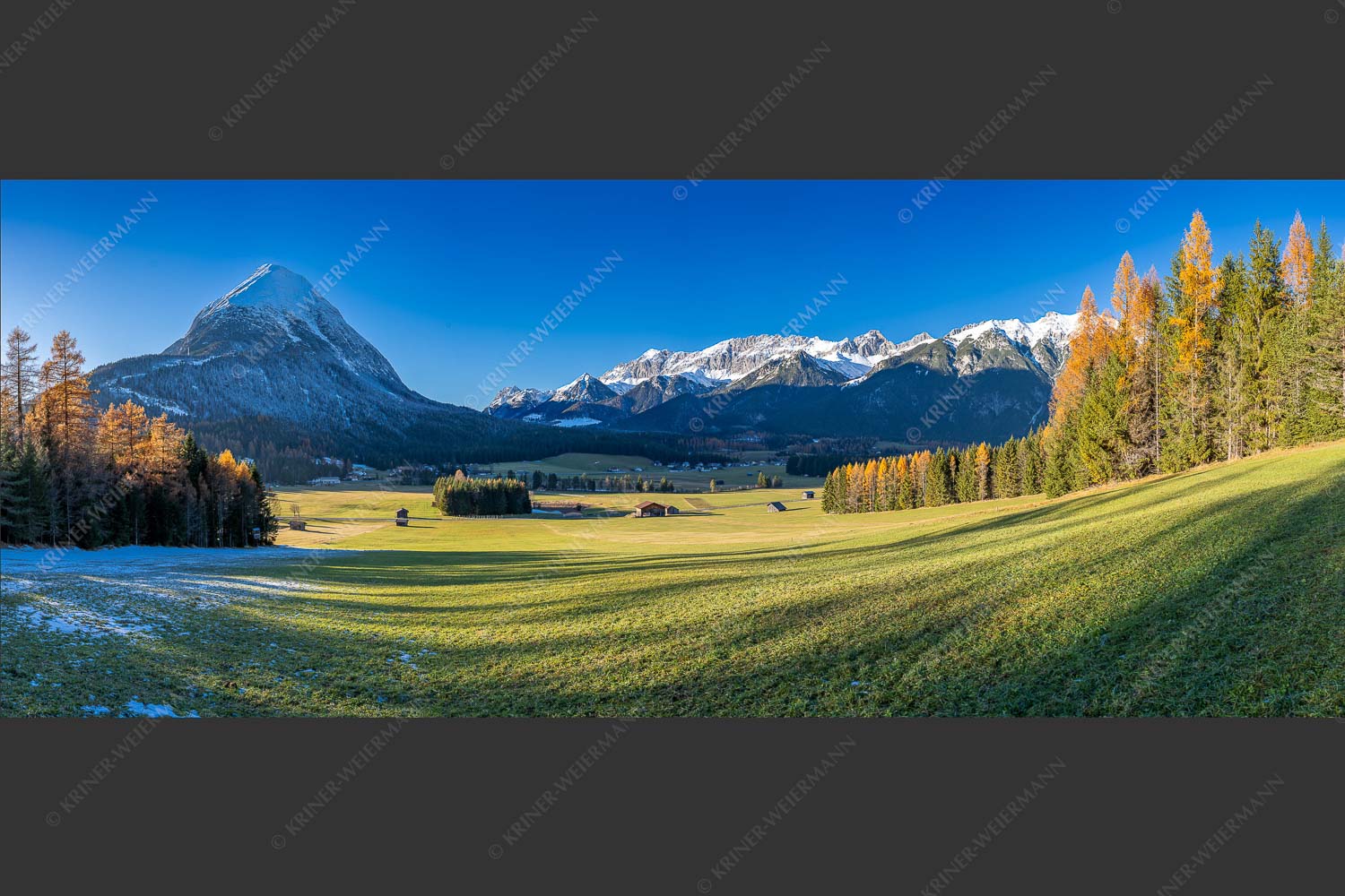Hohe Munde mit südlichem Wettersteingebirge - Munde uns Wetterstein 2,5:1  -- Leutasch - mehr Infos bei www.Kriner-Weiermann.de