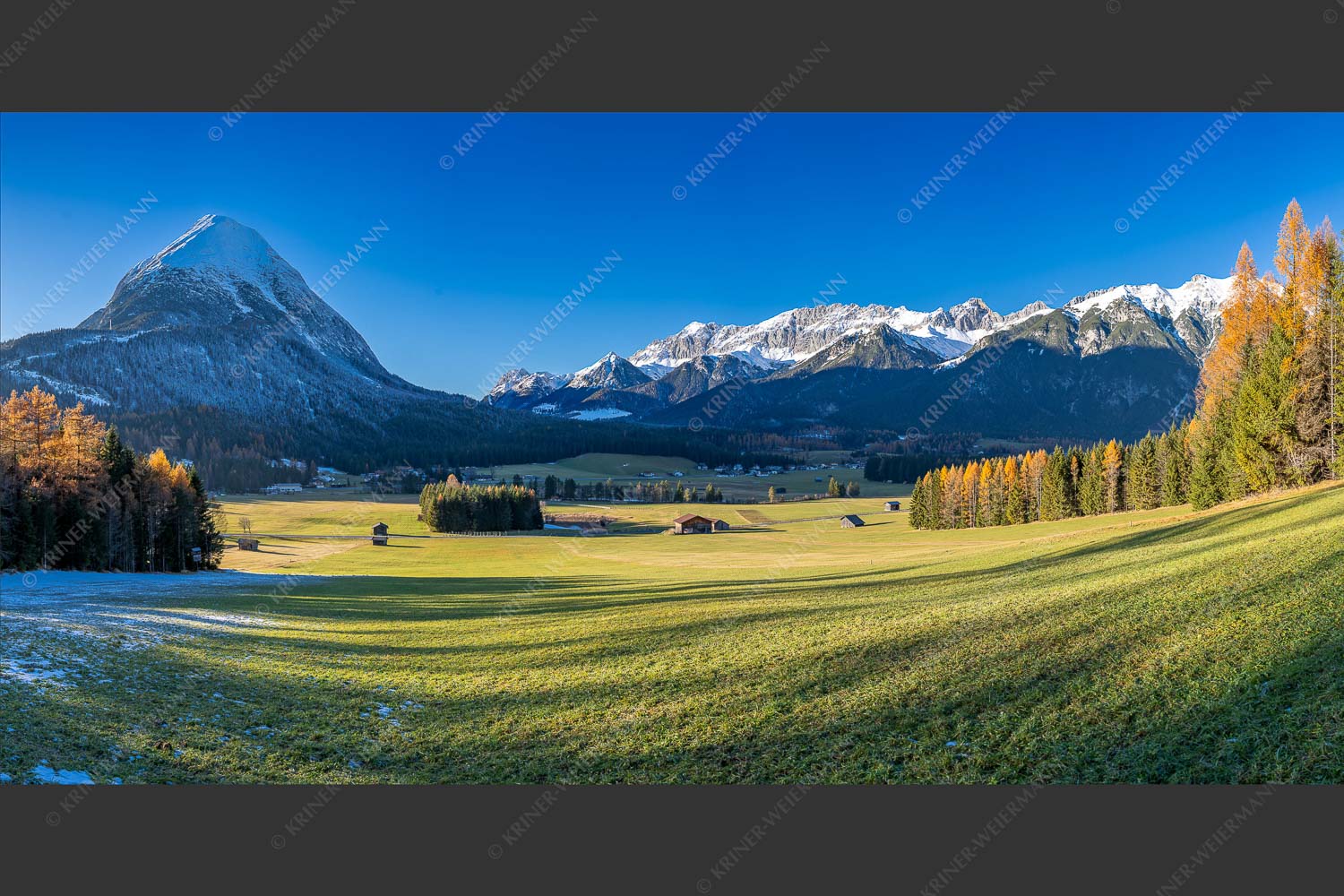 Hohe Munde mit südlichem Wettersteingebirge - Munde uns Wetterstein 2:1  -- Leutasch - mehr Infos bei www.Kriner-Weiermann.de