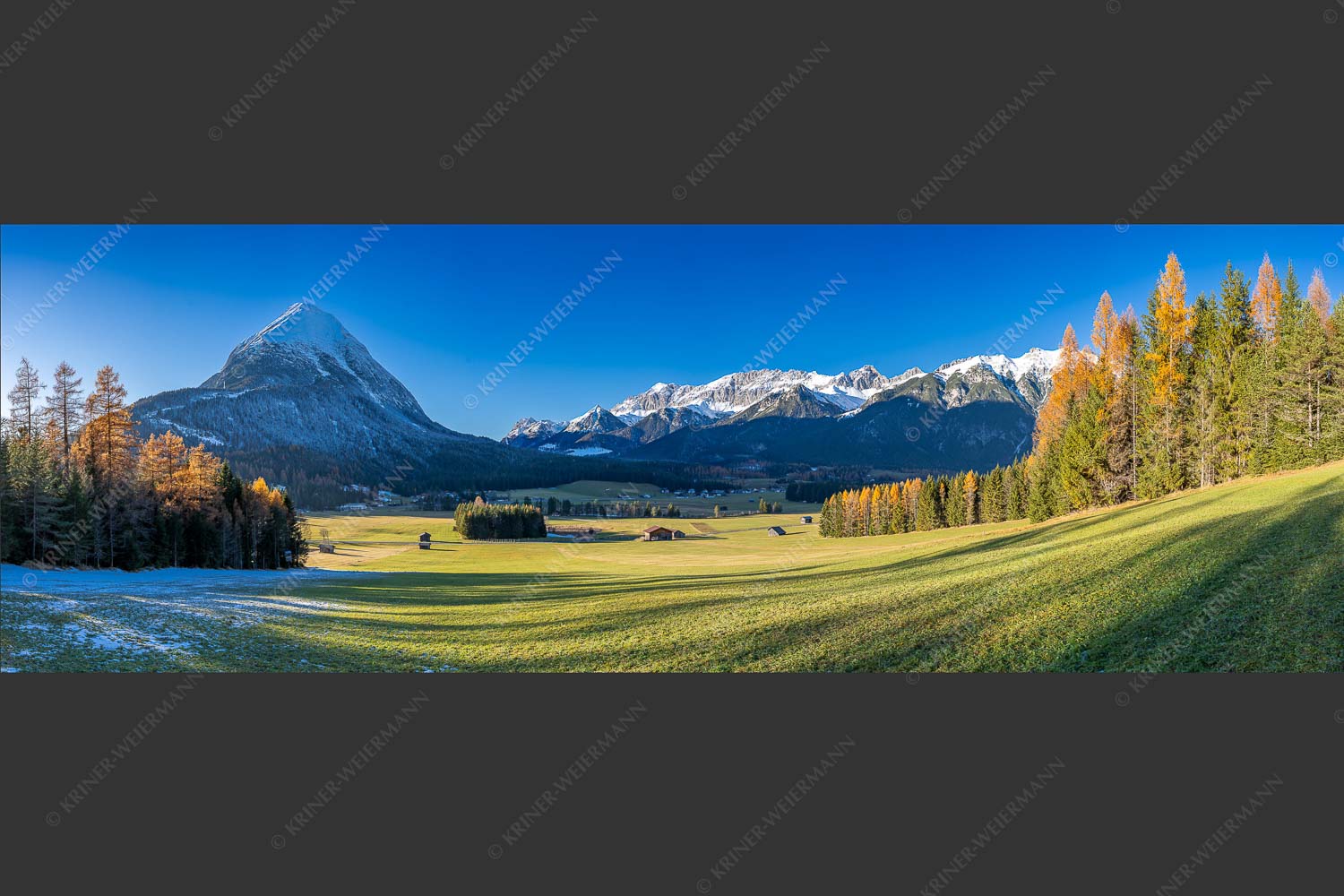 Hohe Munde mit südlichem Wettersteingebirge - Munde uns Wetterstein 3:1  -- Leutasch - mehr Infos bei www.Kriner-Weiermann.de