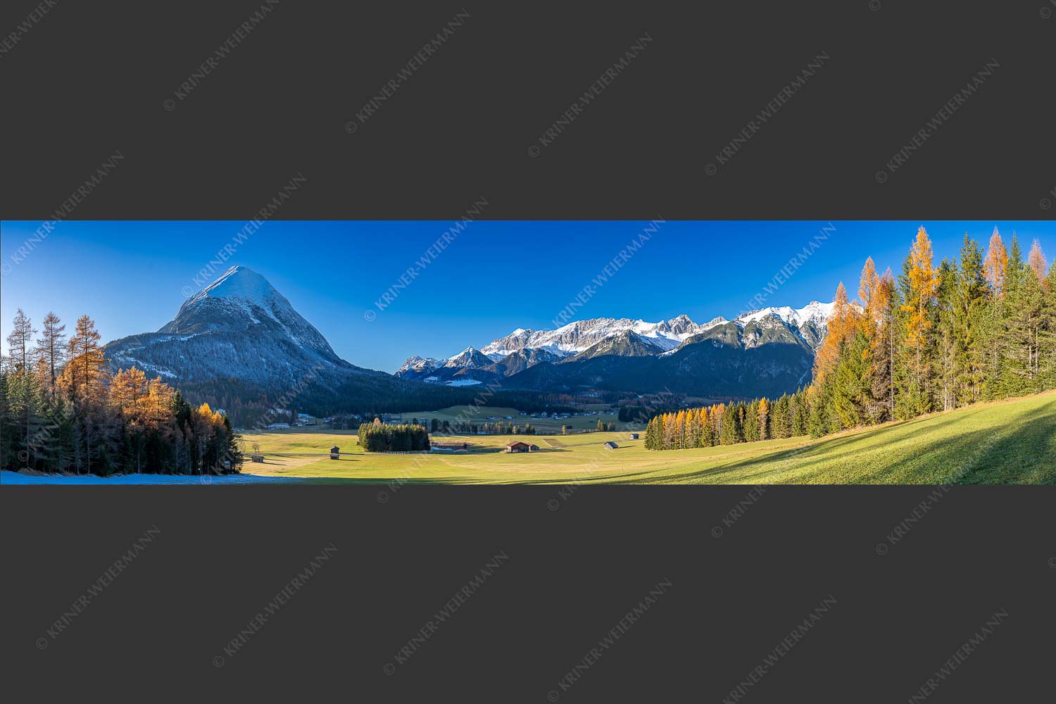 Hohe Munde mit südlichem Wettersteingebirge - Munde uns Wetterstein 4:1  -- Leutasch - mehr Infos bei www.Kriner-Weiermann.de