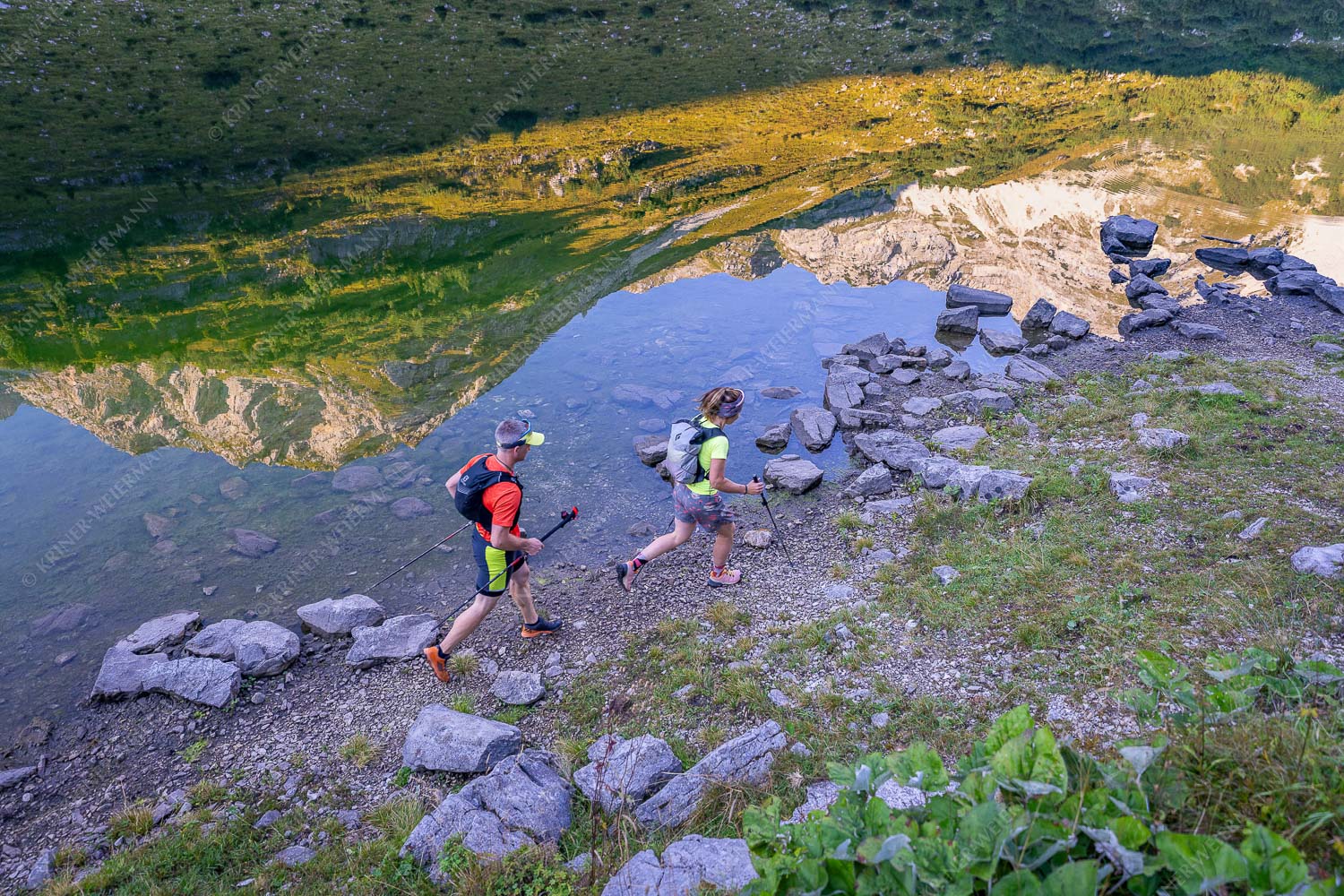 Berglauftraining am Soiernsee im Karwendel - Trailrunning am Soiern II 3:2  -- Traillauf am See - mehr Infos bei www.Kriner-Weiermann.de